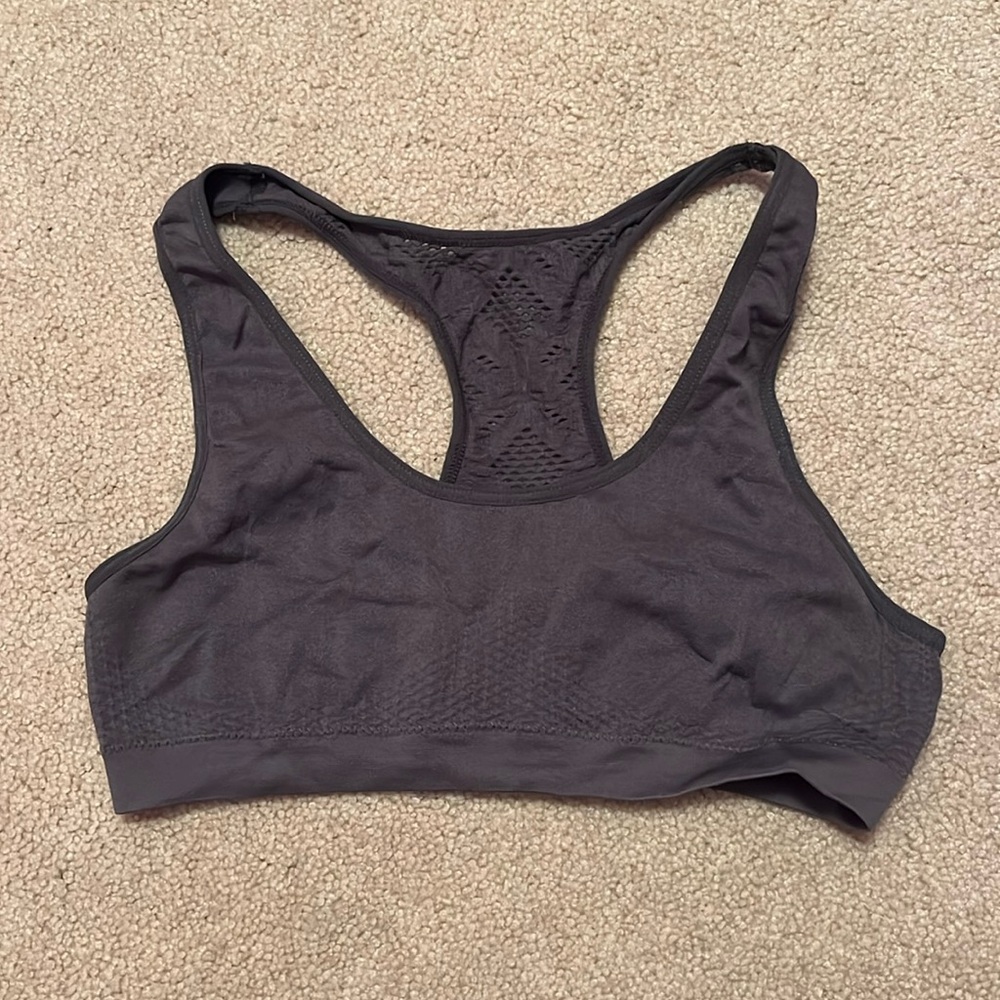 Gray Sports Bra